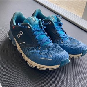Blue on cloud running shoes